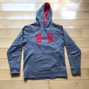 Small loose Under Armour red/grey sweatshirt